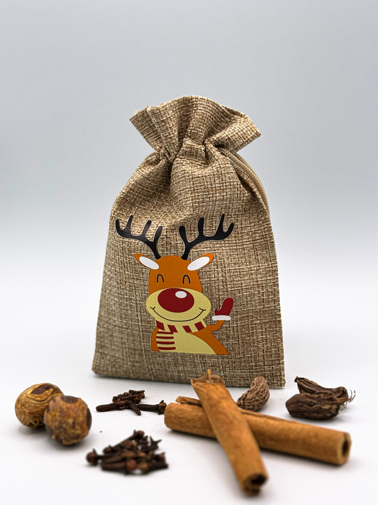 Tulsi Elachi Chai (8 cups) Christmas edition